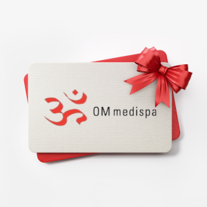 gift card that says OM Medispa on it